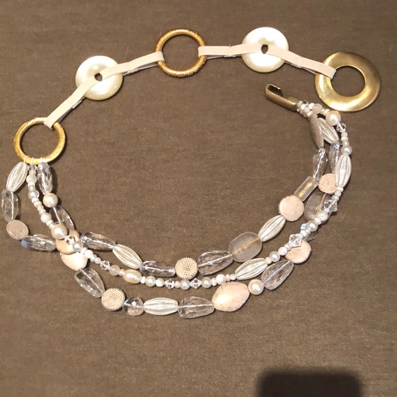 Unique belt made of brass, stones and beads. - Picture 3 of 5